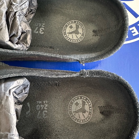 Birkenstock Buckley Black Suede Clogs Women’s 6-6.5 / Size 37 New In Box - Picture 4 of 8